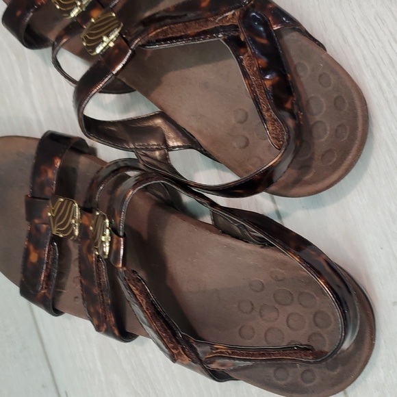 Vionic Women Amber Tortoise  Hook&loop Sandals shoes sz 8 - Picture 12 of 13